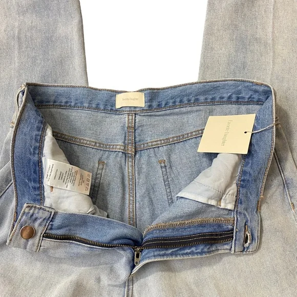 Favorite Daughter Jeans Women The Tommy Boyfriend Mid Rise Distress Size 31 New - Picture 11 of 14